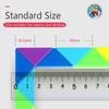 SENGSO Rainbow Magic Ruler 24/36/48/72 PCS Vzdělávací hračky ve tvaru zvířátka Děti Puzzle Hračky Různé specifikace hry Cu