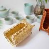 Bamboo Woven Tea Cup Storage Basket Handmade Paper Cup Dispenser Cup Holder Rack  Countertop