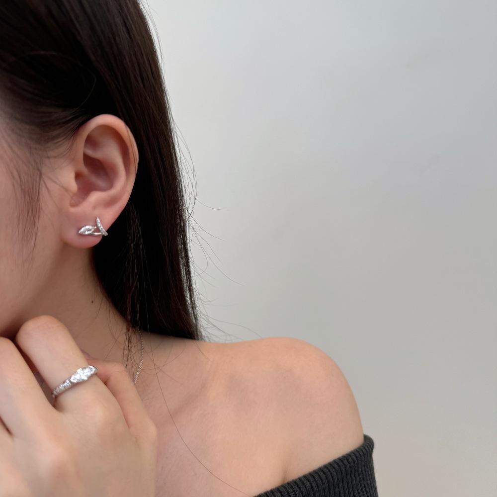 S925 Sterling Silver Bow Crown Zircon Ring - Women's Christmas Jewelry