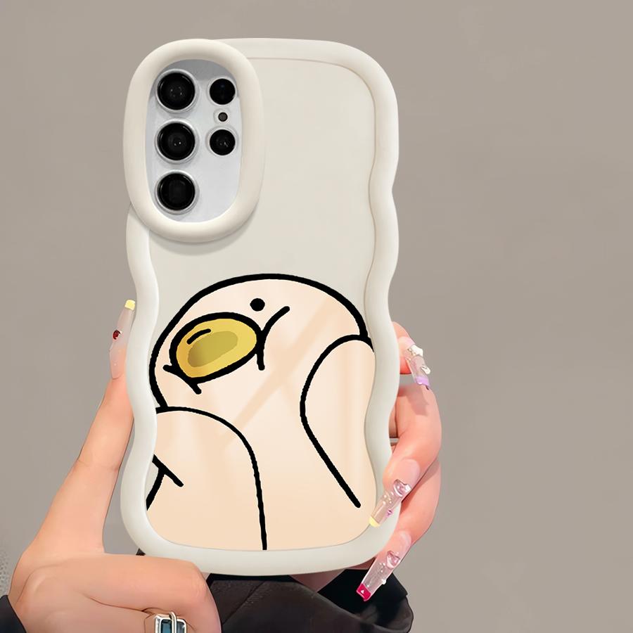 Cute Duck Case for Samsung Galaxy S20 FE S25 A26 S23 Plus A25 S22 Ultra S21 S24 Soft Phone Cover A54 A55 A36 A24 A34 A35