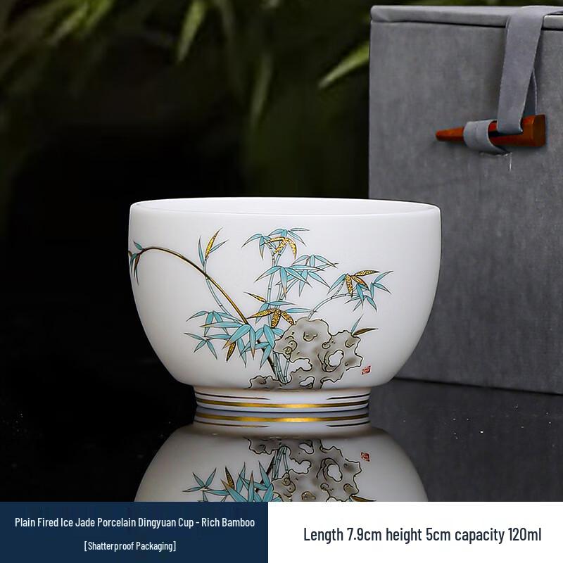 

Mutton Fat Jade White Porcelain Master Tea Cup