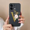 Phone Case For Redmi Note 13 Pro 4G 5G Elegant Letter Soft Liquid Silicone Full Coverage Protector For Redmi Note13 13Pro Fundas