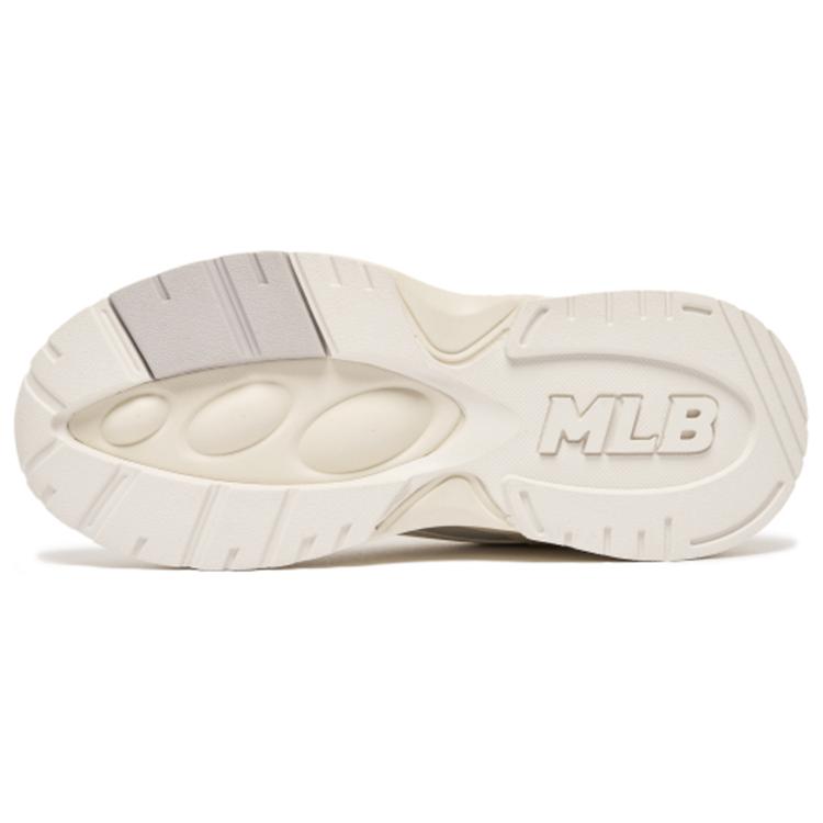 New MLB Big Ball Chunky Lite SD Cushioning Anti Slip Wear Resistant Breathability Low Top Chunky Sneakers Unisex Khaki 3ASHC3S1N-50CRS