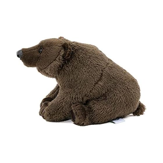 Colorata Brown Bear Plush Toy (Sitting Series/Gentle Touch) Realistic Bear Stuffed Animal Toy Doll Gift Present Birthday (Meter Read 2 Times) /