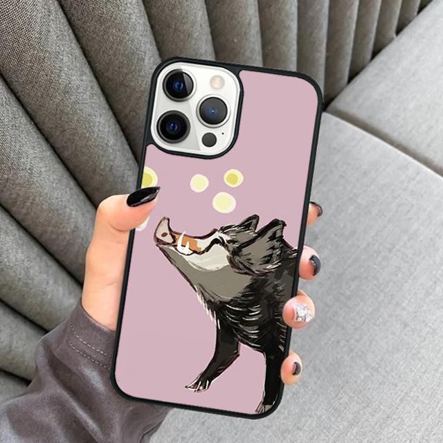 Wild Boar Phone Case For iPhone 17 Air 16 16e 15 14 Plus 11 12 13 Pro Max Soft Bumper Shell Cover Coque