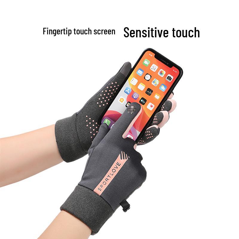 Fleece-Lined Waterproof Touchscreen Cycling Gloves for Men and Women