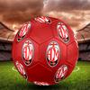 AC Milan Soccer Ball, colorful, suitable for all ages, machine-stitched, PVC material, competition grade, durable and high bounce