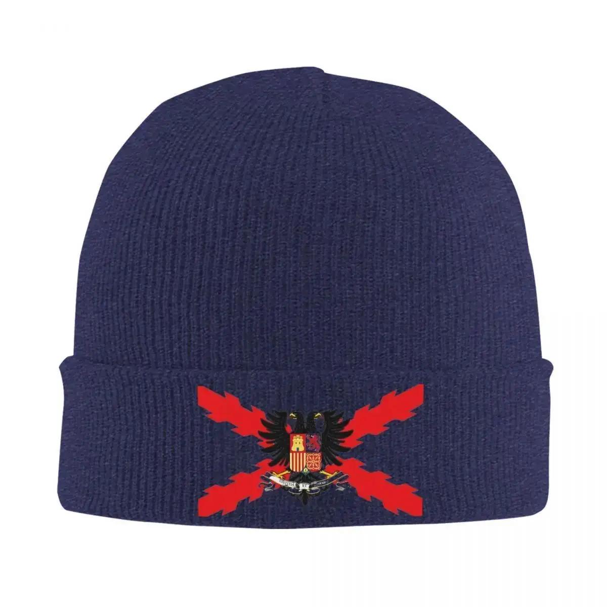 

Spanish Burgundy Cross Knitted Hat Beanies Autumn Winter Hats Warm Hiphop Ski Cross of Saint Andrew Caps Unisex Women