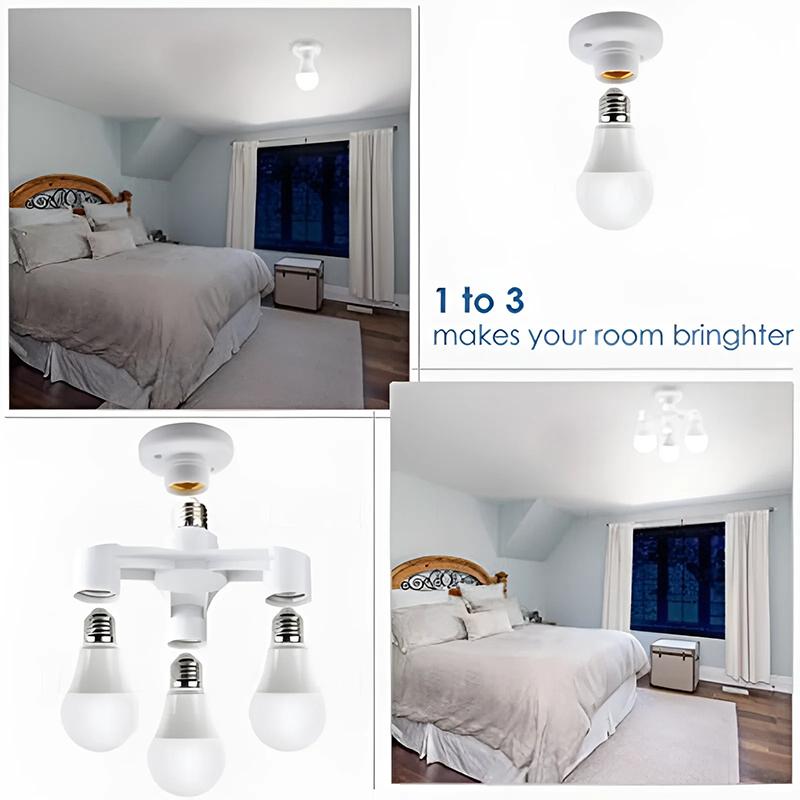 E27 Zu E27 LED Glühbirne Lampenfassung 2 1N 1/3 In 1/4 In 1/ 5 In 1 E27 Sockel Verteiler LED Lampenfassung Glühbirnenadapter Halter