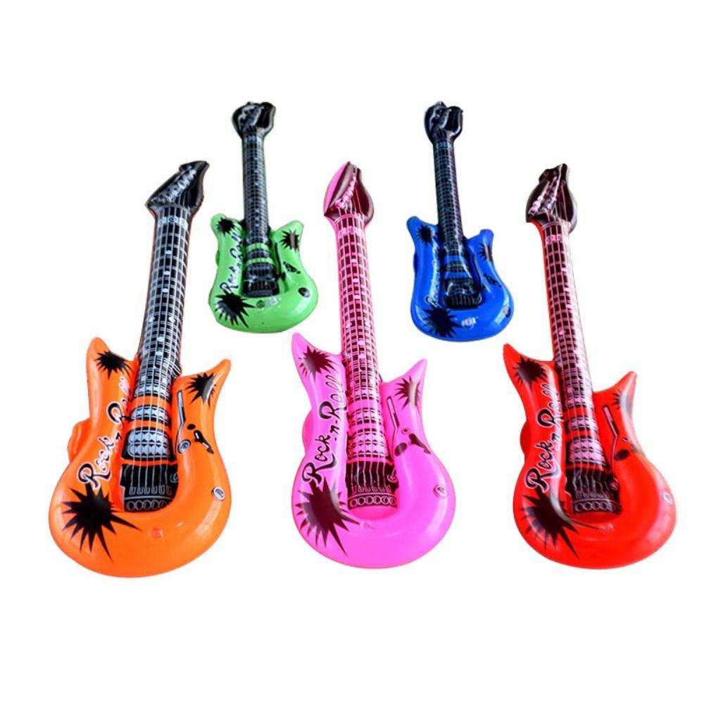 PVC Inflatable Guitar Balloon Random Color Guitar Foil Balloons  Birthdays Party
