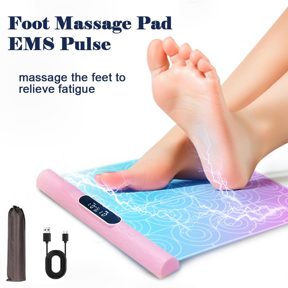 EMS Foot Massager Pad Microcurrents Foot Acupoint Massage for Muscle Stimulation Improve Blood Circulation Relief Fatigue