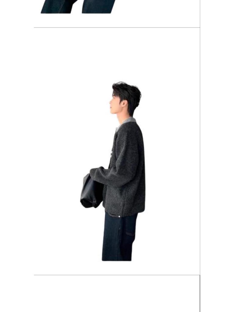 Korean Retro Old Money Style Knit Sweater: Autumn-Winter Two-Piece, Warm Versatile Casual Men's Fashion