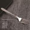 Creative Hammer Pattern Stainless Steel Cutlery Set: Dessert Spoon, Cake Fork, Steak Knife & Fork