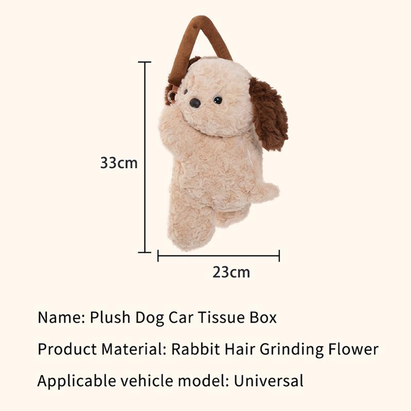 Universal Car Tissue Hanger Doll Cute Creative Hanging Tissue Holder Plush Vehicle Tissue Case Paper Box