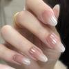 Ins Style Press On Nails Butterfly Pearl Handmade Fake Removable Women
