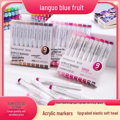 Ozon Blau Acrylmarker: Weiche Spitze, Deckend, Wasserfarben-freundlich