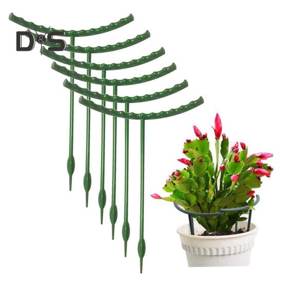 Plant Support Stakes Stackable Half Round Plant Stakes Easy Assembly Stake Trellis Plant Cages for Indoor Outdoor Tomato Monstera Hydrangea Climbing
