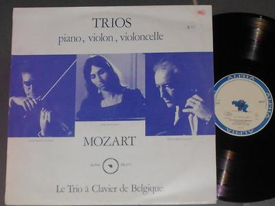 LP Record LE TRIO A CLAVIER DE BELGIQUE: DALI - Mozart: Trios Piano, Violon and Vio DB277 ALPHA 1979 Belgium Classical Used