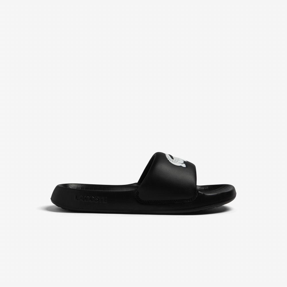 

Женские шлепанцы LACOSTE Croco 1.0 Black