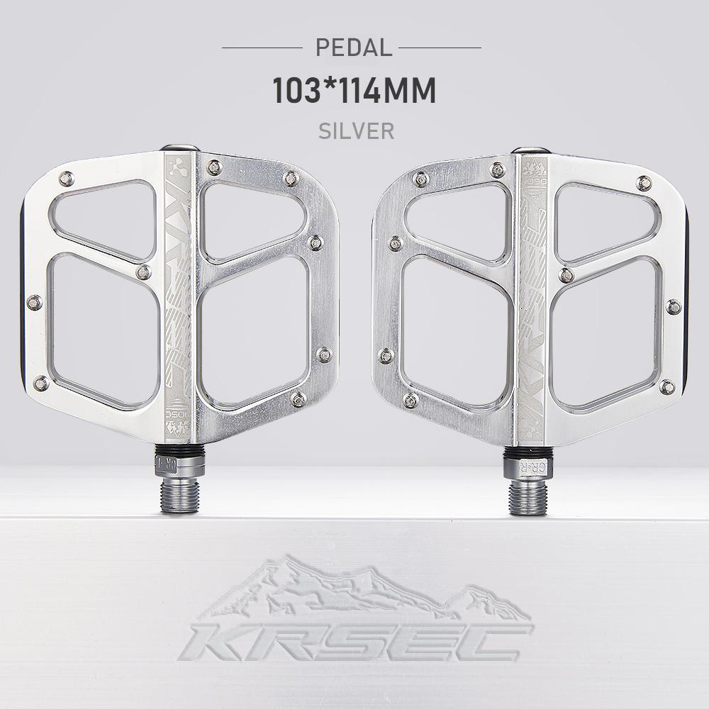 

Bike Pedals Mountain Bike Pedal 9/16 inch Lightweight Bicycle Platform Flat Pedal for BMX MTB Adult Road Bi серый