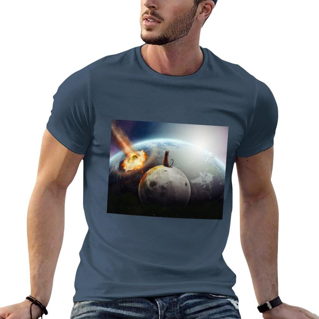 Cat Victory Tshirt Urban Casual Loose Fit Tee