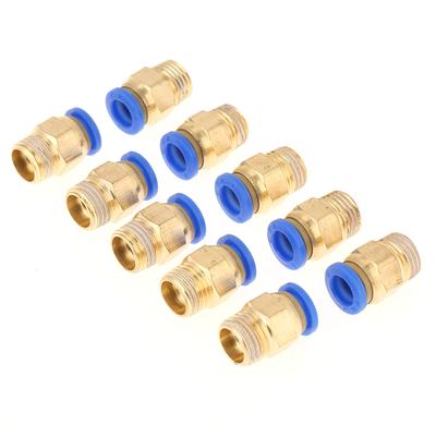 10 τμχ Πνευματικό Quick Connector Προσαρμογέας Air Fittings 8mm Διάμετρος Σπειρώματος 14BSP Σετ