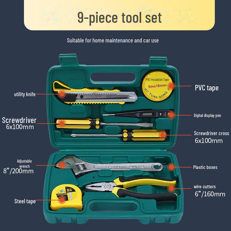 Home Tool Kit: Hand Tools & Telecom Repair Set