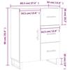 VidaXL Buffet blanc 69,5x34x90 cm bois d'ingénierie 827940