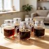 5Pcs 35ml Mini Mason Jar Cute Coffee Concentrate Bottle Storage Tank Sealed Glass Bottle  Juice