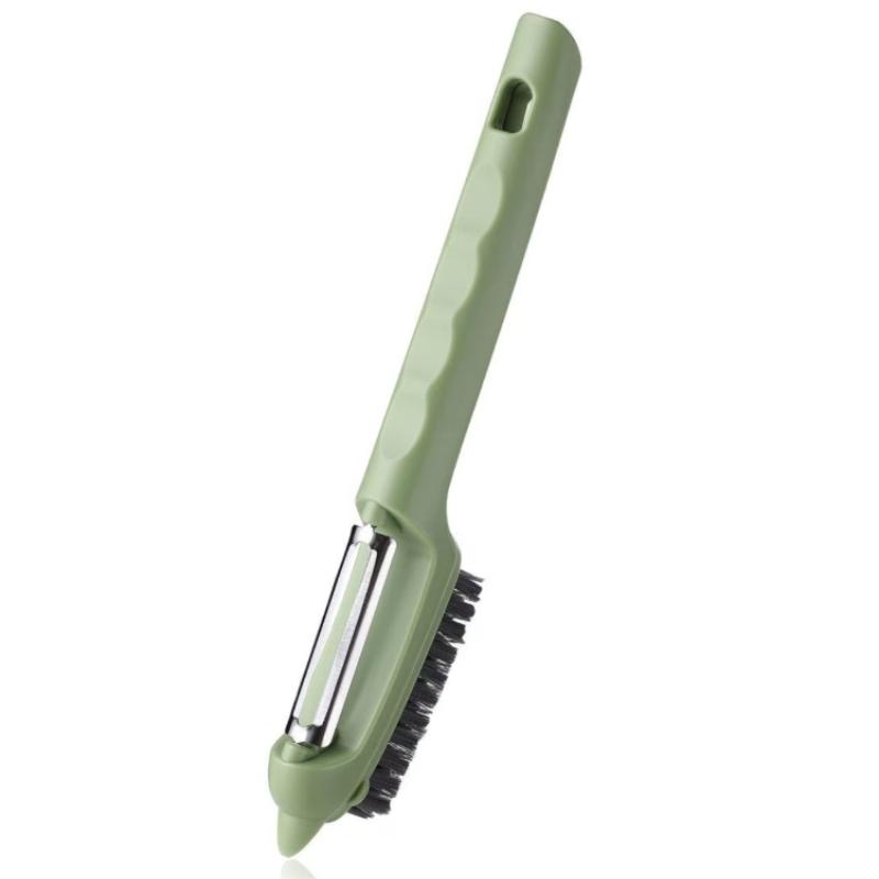 All-in-One Fruit and Vegetable Peeler with Cleaning Scrubber for Kitchens