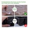 3/6pcs-Plastic Seedling Box With 12 Holes, Seedling Box With Sowing And Seedling Hole Tray