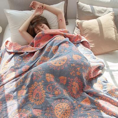 200x230cm Nordic Throw Blanket Cotton Gauze Towel Summer Air-conditioning Blanket Single Double Nap Bed Cover Boho Home Decor Sofa Towel