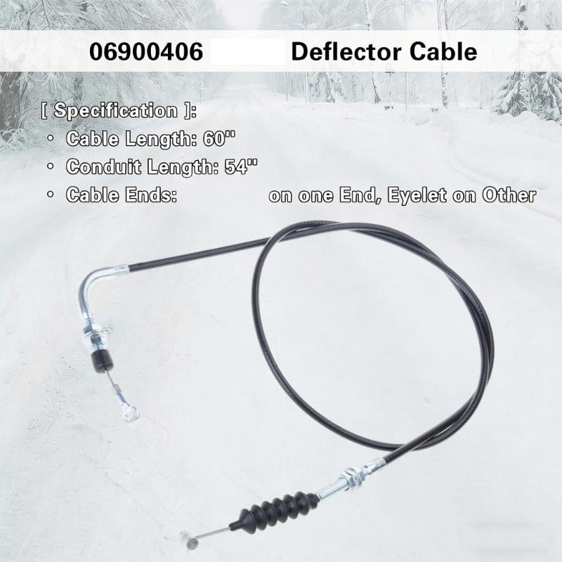Replacement Cable 06900406 06900018 for Snow Blower Models with 60Inch Length and Stainless Steel Construction