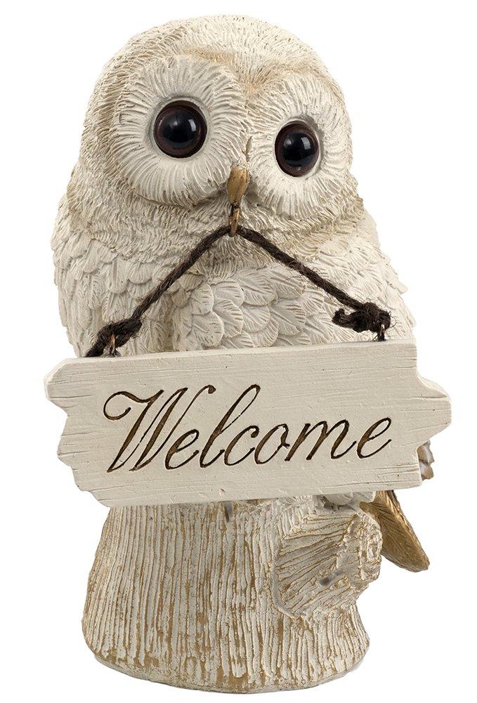 

Kishima Owl Welcome Board, White, 10cm Wide x 10cm Deep x 16.5cm High, KH-61095