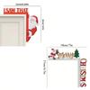 1 pièce Décoration de Cadre de Porte de Noël en Métal, Ornement Festif Suspendu avec Pendentifs pour Fête à Domicile, Cadeau d'Art Mural Moderne pour Porte Table