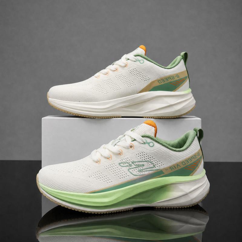 Men's Running Shoes Race Non-Slip Sneakers Trainer Shoes Cushioning Breathable Couple Off-road Luxury Shoes Mesh Outdoor Fashion