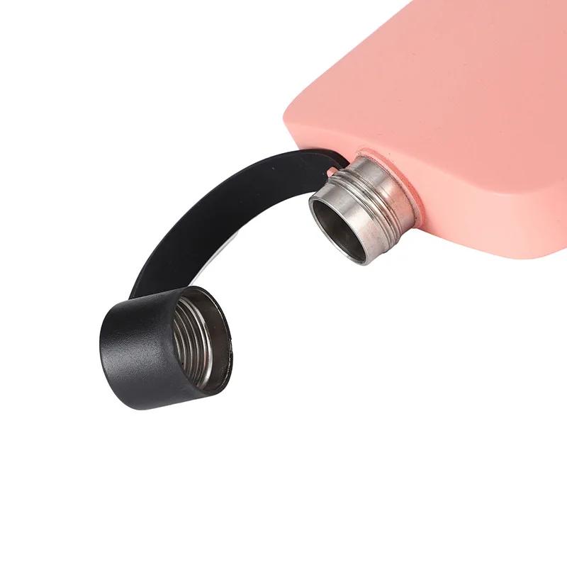 500ml Portable 304 SS Flagon black Whiskey Vodka Wine Pot Hip Flask Alcohol Drinking Bottle bar party outdoor utensil