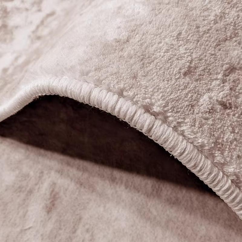 Modern Style Bedroom Decor Round Carpet Minimalist Carpets for Living Room Thicken Plush Bedside Floor Mat Fluffy Soft Study Rug