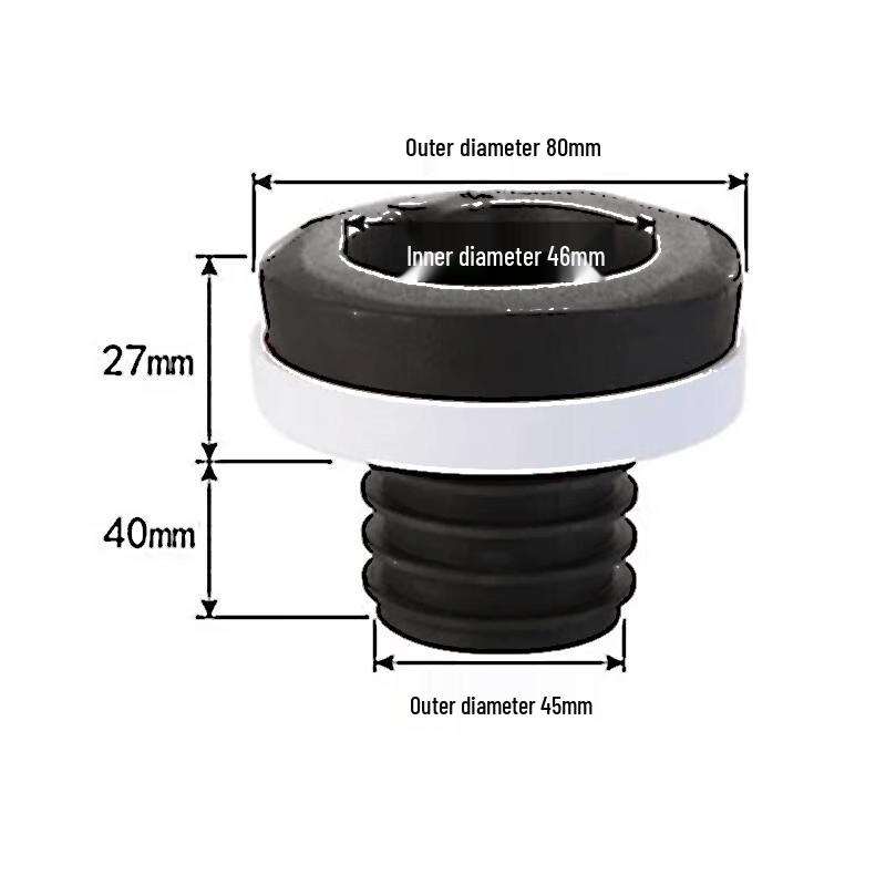 Urinal Drain Pipe Flange Rubber Seal