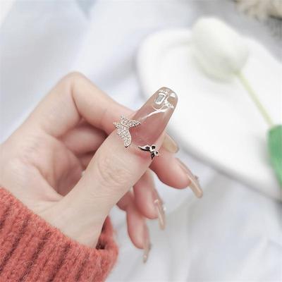 Elegant Fairy Butterfly Open Ring: Women's Chic Personality Index and Pinky Ring with Unique Design