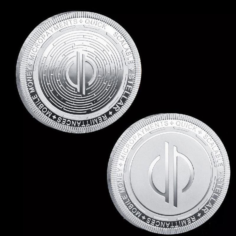 1pc Creative Digital Cryptocurrency Commemorative Coin Crypto Steem Stellar Metal Collectible Coins