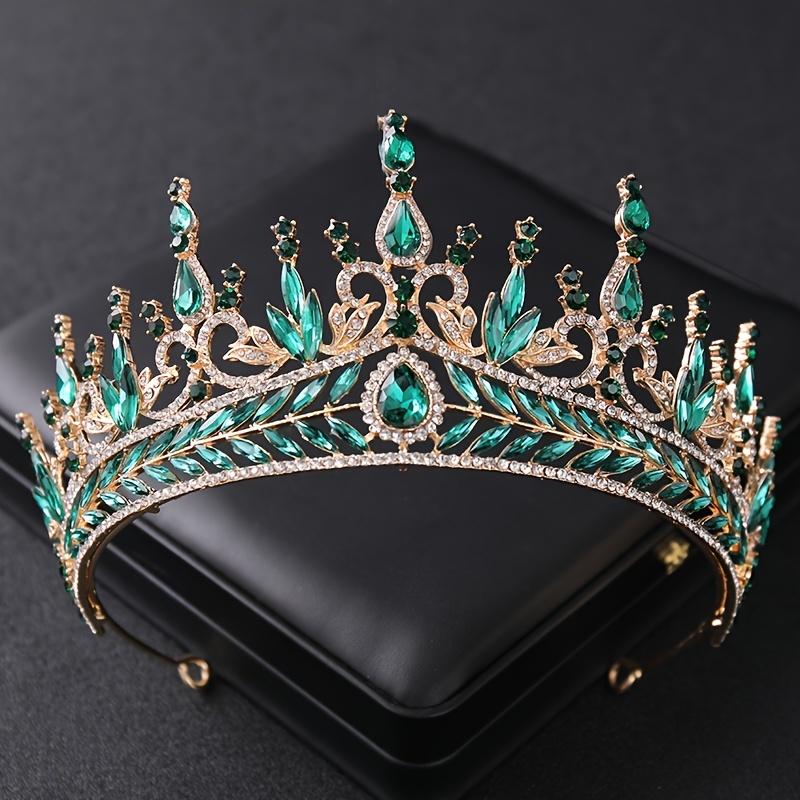 Baroque Crystal Crown Tiara Rhinestone Prom Princess Diadem Bridal Wedding Hair Accessories Jewelry Crown Tiara For Women Bride