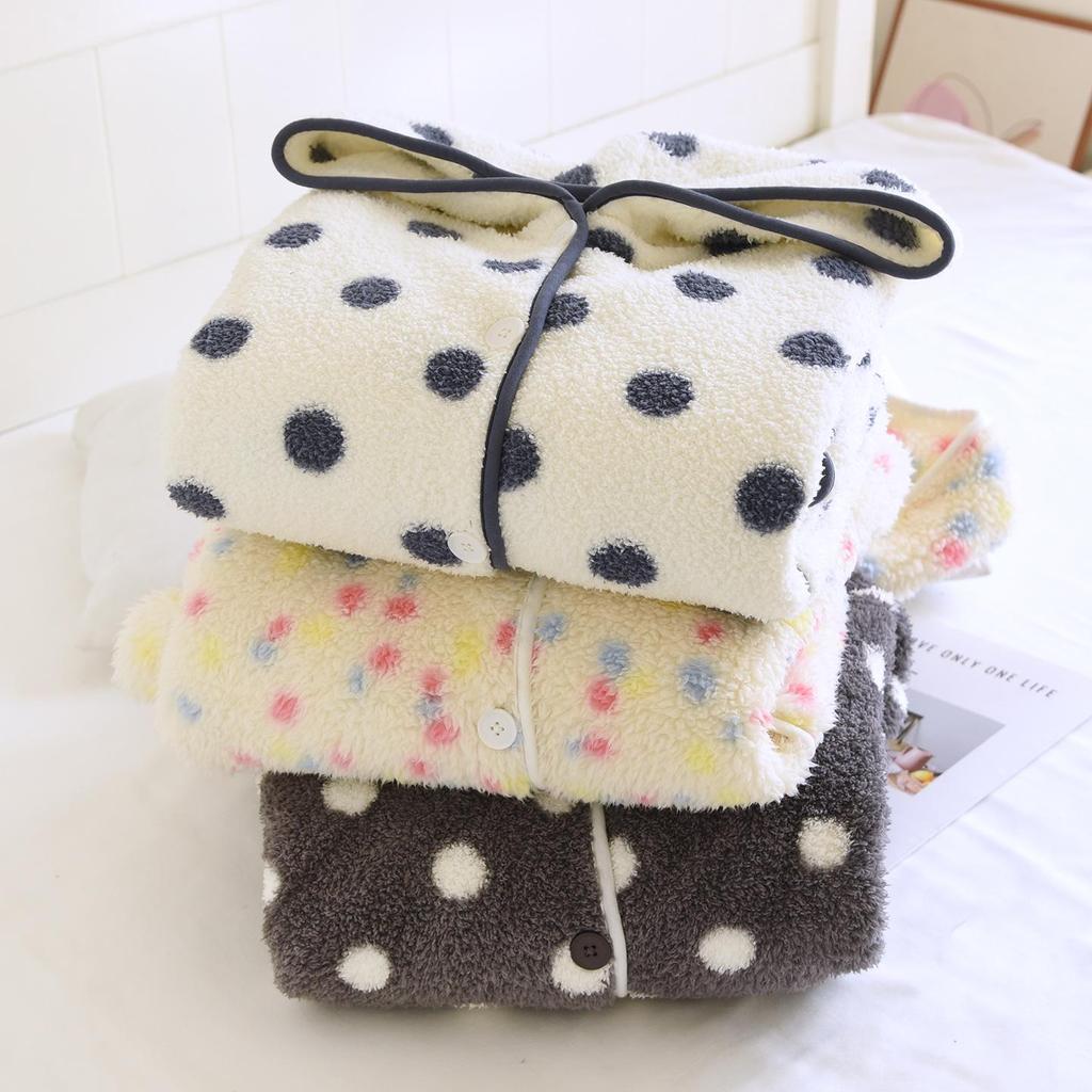 Hooded Flannel Nightgown: Thick, Warm & Casual Pajamas for Spring, Autumn & Winter