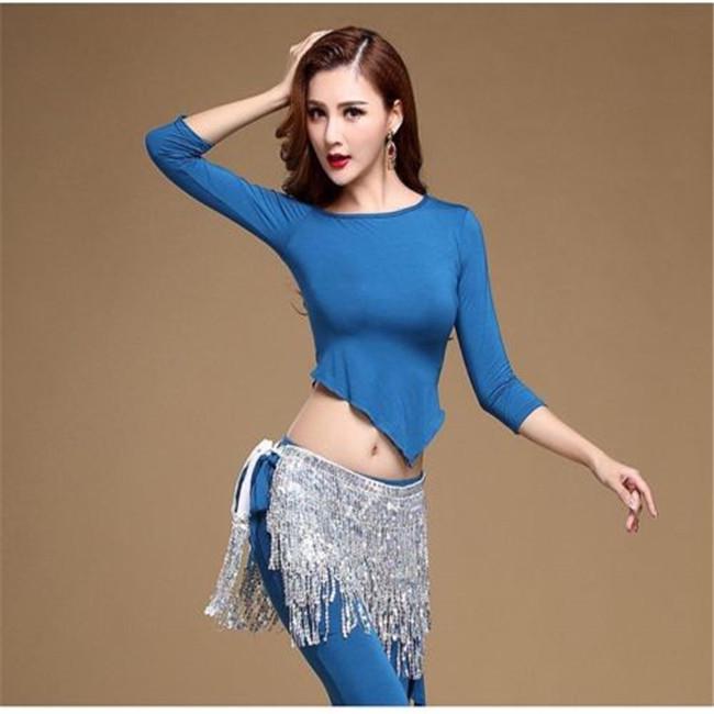 Women Belly Dance Clothing Accessories Tassel Belts Glitter Flap Hip Scarf Sequins Belt