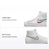 Pantofi de sport pentru copii Blazer Mid 77 GS Swoosh Pack Alb Aluminiu Negru DM9475-100
