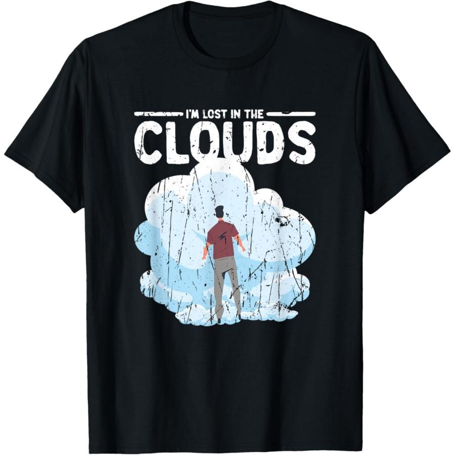 Я потерялся в облаках - Футболка с облаками XXXXXL