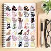 50PCS Cute Cat Stickers Colorful Cartoon Cat Sticker Kawaii Waterproof Vinyl Decals for Water Bottles Laptop Luggage Computer