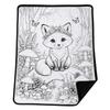 Kids Halloween Drawing with Brushes, 70 Cm, Parent-Child Coloring Blanket for Children