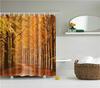 Beautiful Scenic Forest Mountain Shower Curtains Fabric Waterproof Polyester Bathroom Curtain For Bath With Hooks 180X180Cm