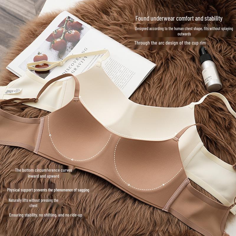 Women's Wire-Free Seamless Push-Up Bra - Anti-Sagging, Breathable & Comfortable